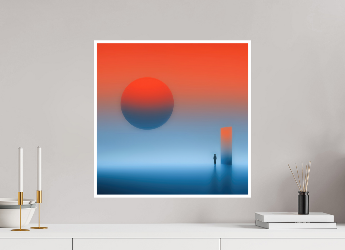 50 x 50 cm, Fine Art Print Hahnemühle Baryta Passage ins Abendrot