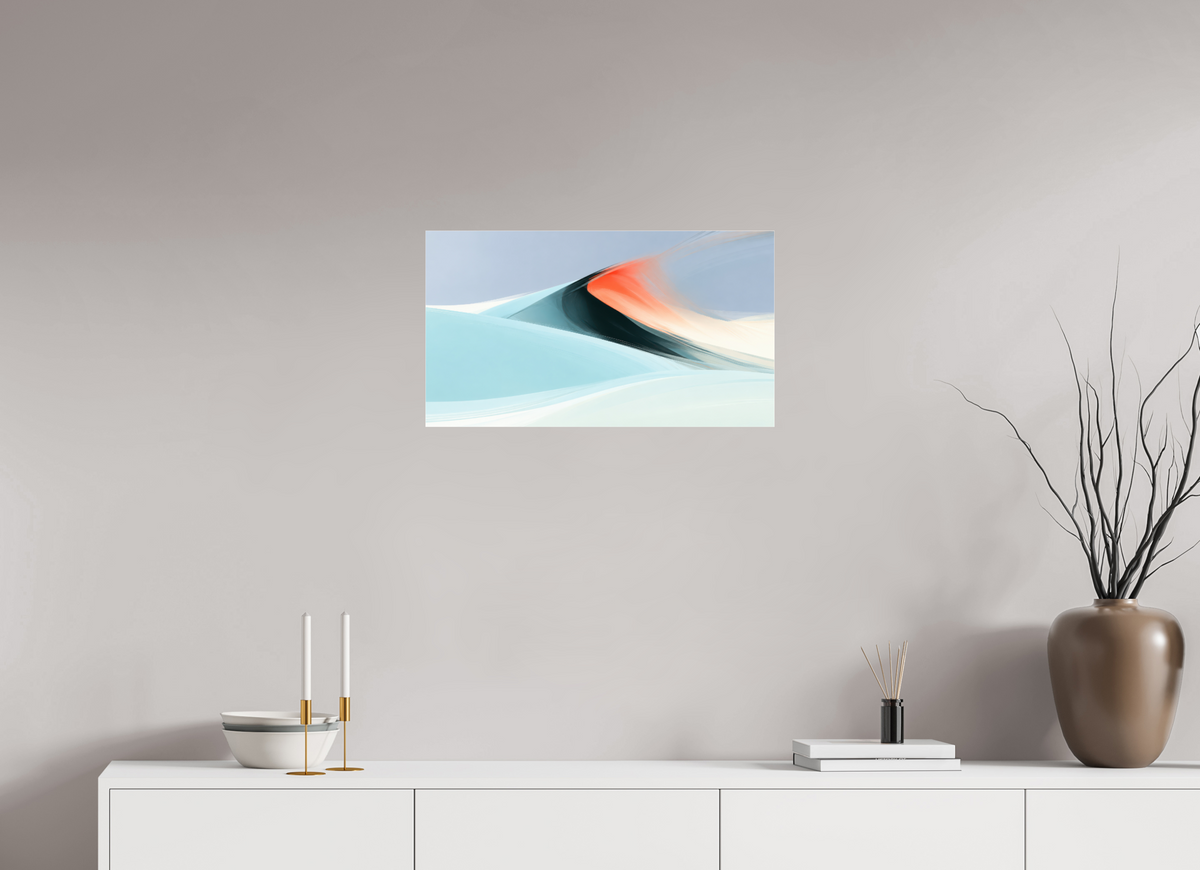 64 x 36 cm, Acrylglas glänzend standard Licht über der Düne
