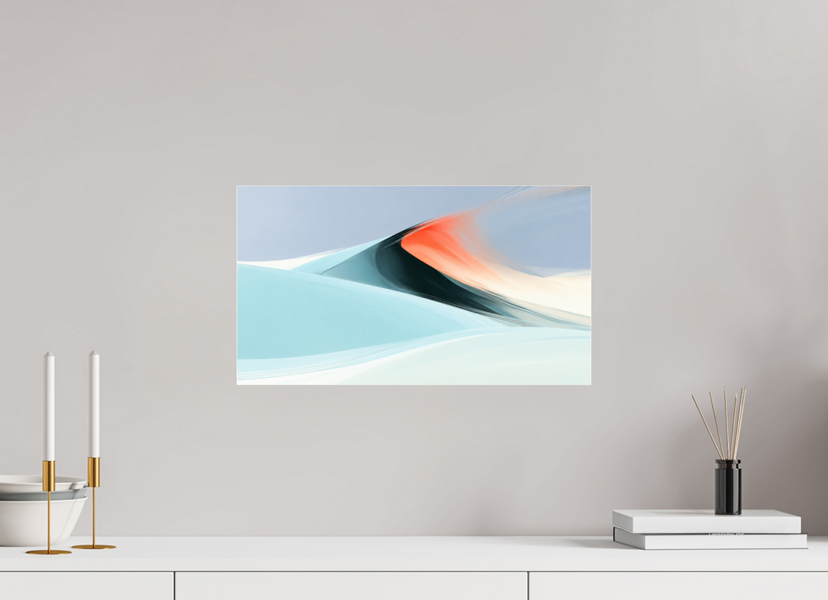 48 x 27 cm, Acrylglas glänzend standard Licht über der Düne