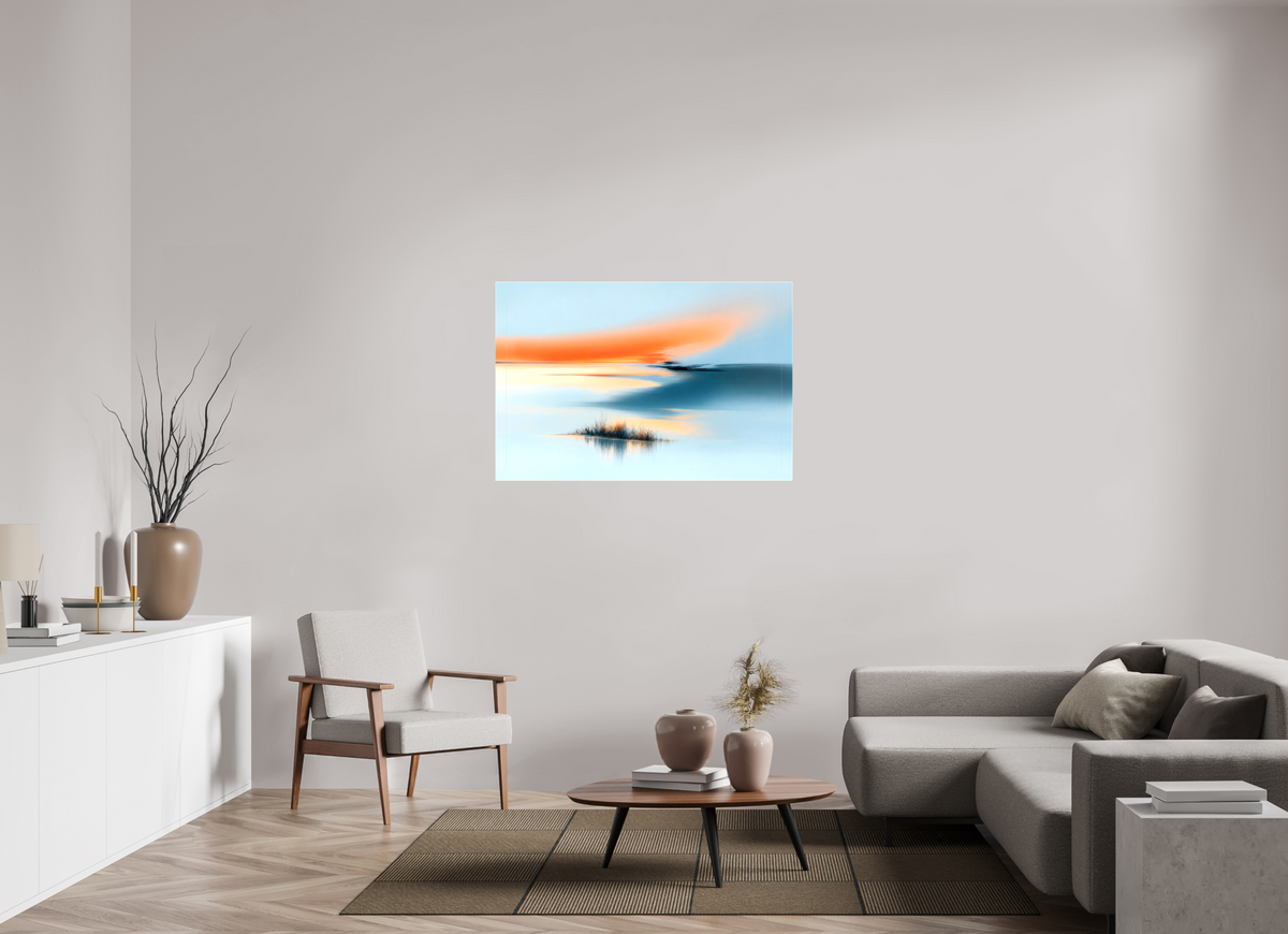 120 x 80 cm, Leinwand glänzend Am Rand des Lichts