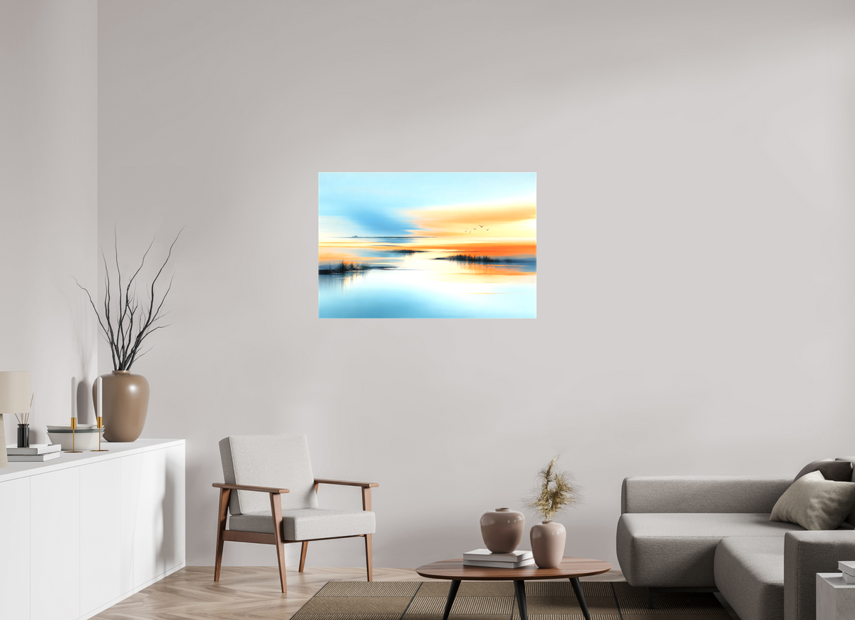 105 x 70 cm, Leinwand glänzend Wenn das Licht verweilt