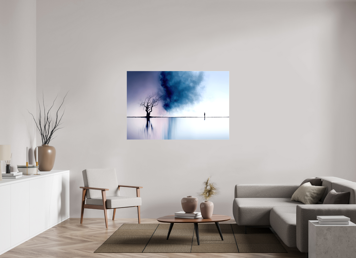 150 x 100 cm, Leinwand glänzend Uferträume-Im Schweigen der Gezeiten