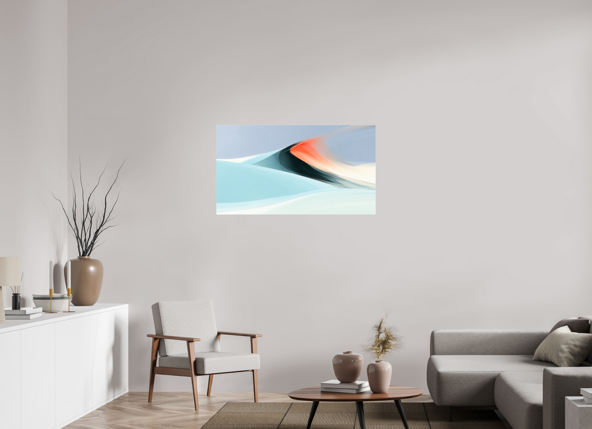 112 x 63 cm, Acrylglas glänzend standard Licht über der Düne