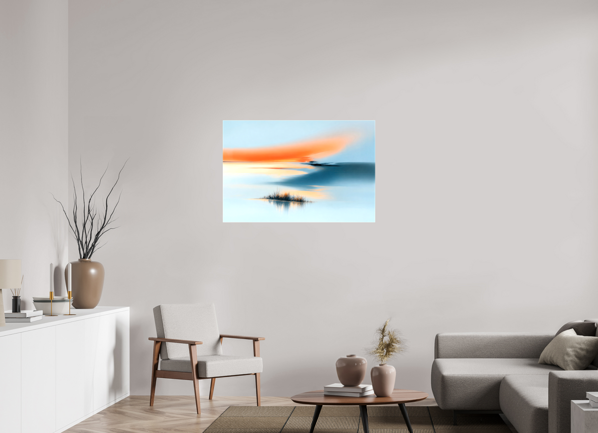 105 x 70 cm, Leinwand glänzend Am Rand des Lichts
