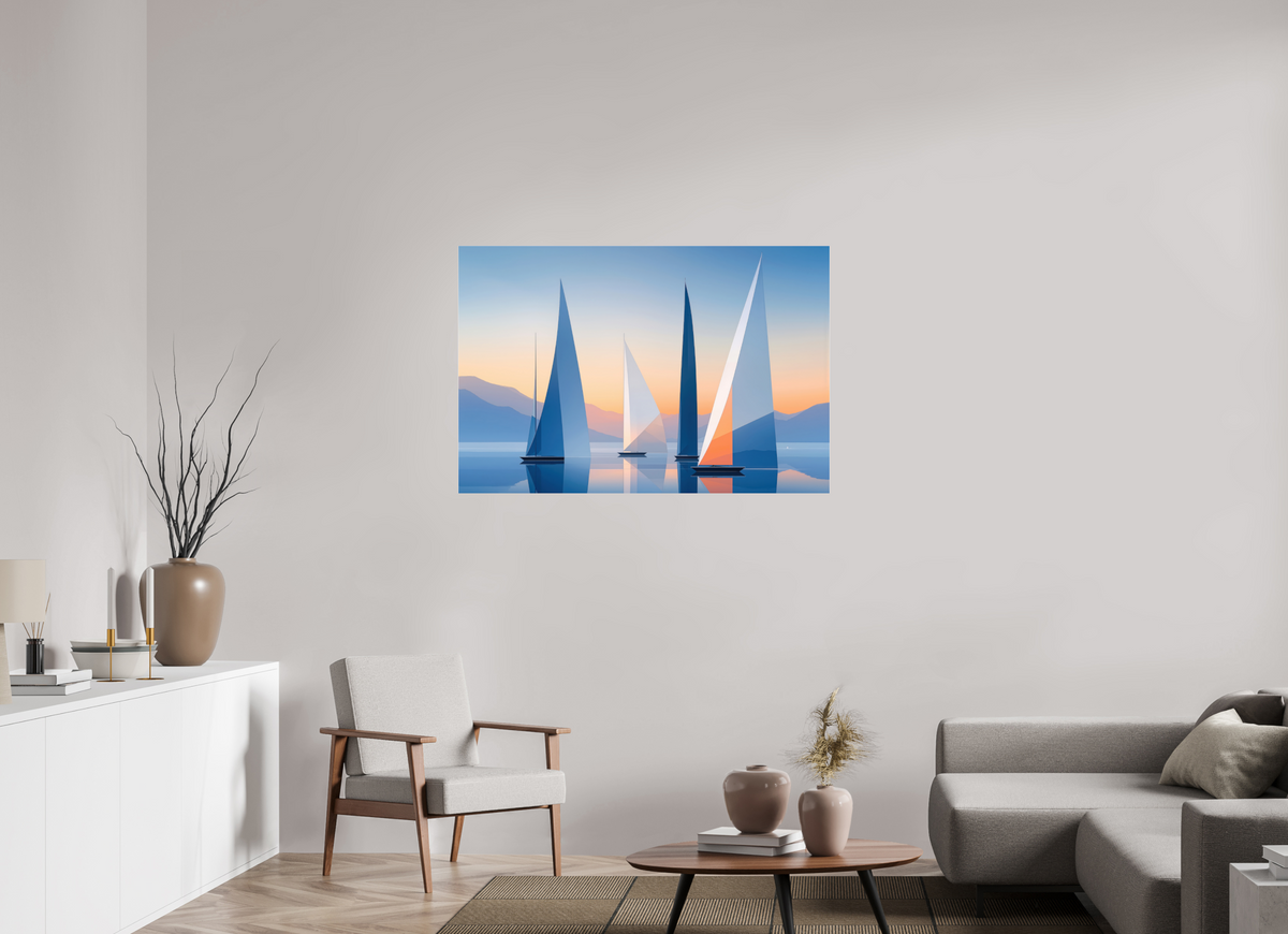 120 x 80 cm, Acrylglas glänzend standard Segel der Stille