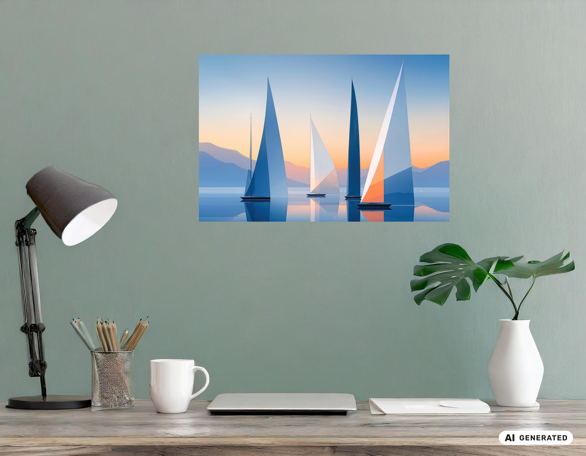 Sails of Silence—Wall Art, Fine Art Print, Canvas, Acrylic Print