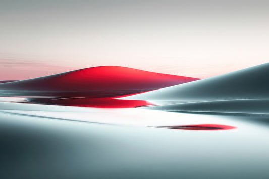 Die Stille der Duenen-06a – Kunstvoller Leinwanddruck mit minimalistischer Duenenlandschaft