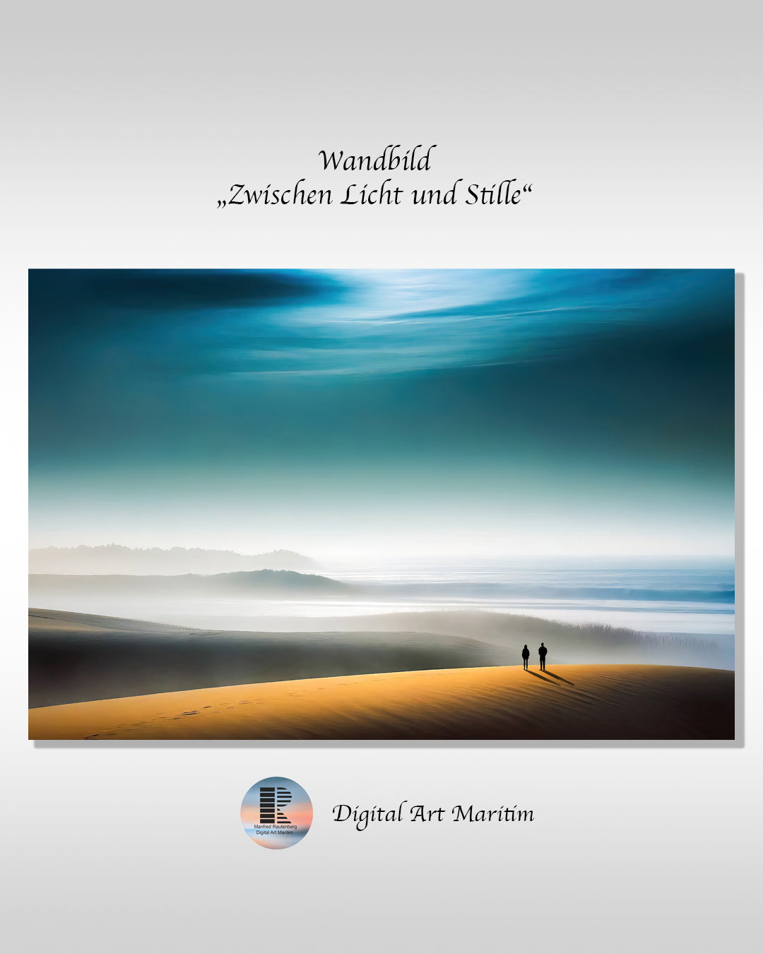 Zwischen Licht und Stille – Premium-Kunstdruck auf Leinwand - verträumte Dünenlandschaft