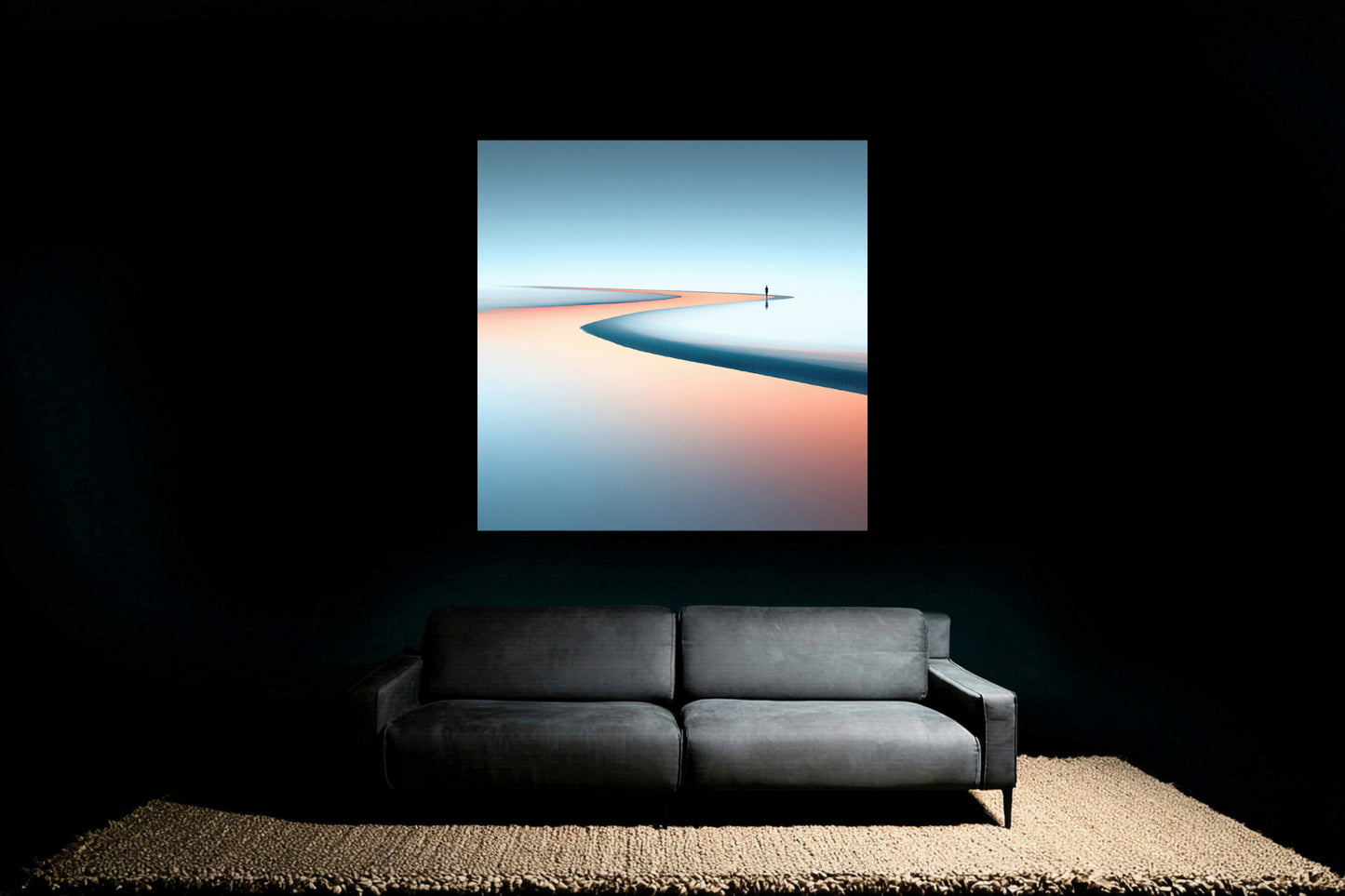 Am Rand der Unendlichkeit—Wandkunst, Fine Art Print, Leinwand, Acryldruck, Alu-Dibond