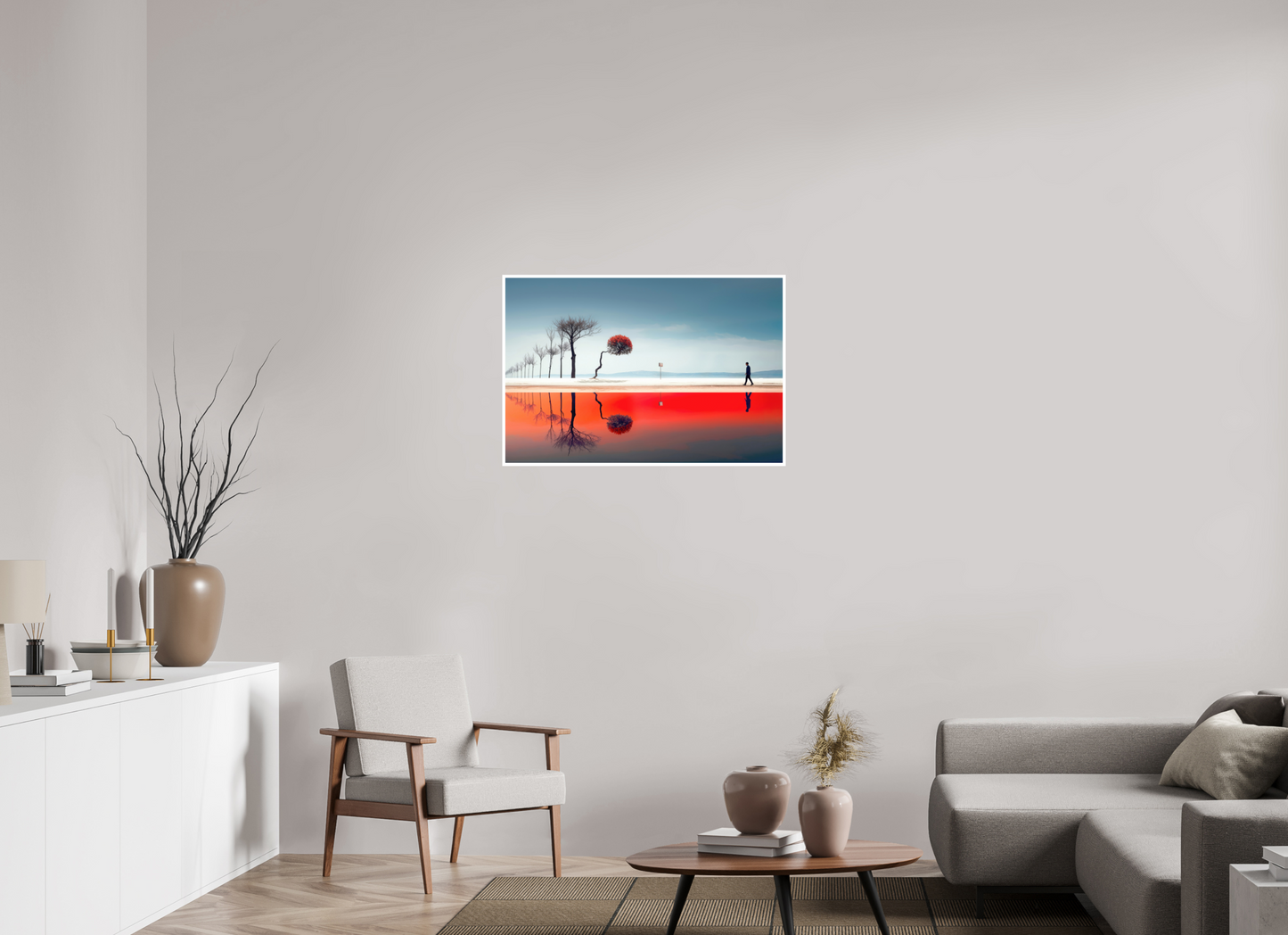 90 x 60 cm, Fine Art Print Hahnemühle Baryta Der Weg durch den Traumraum—Wandkunst, Fine Art Print, Leinwand, Acryldruck, Alu-Dibond