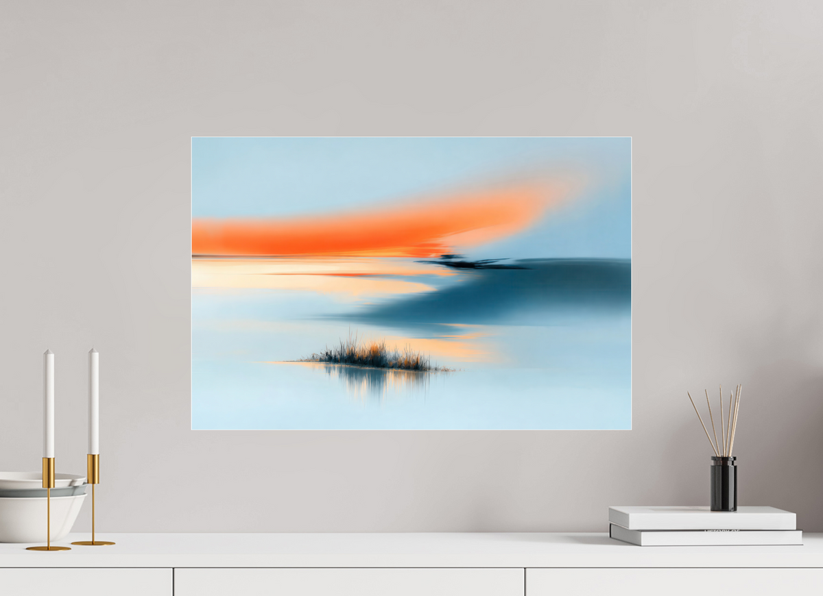 60 x 40 cm, Acrylglas glänzend standard Am Rand des Lichts