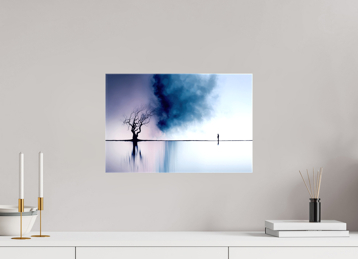 45 x 30 cm, Leinwand glänzend Uferträume-Im Schweigen der Gezeiten