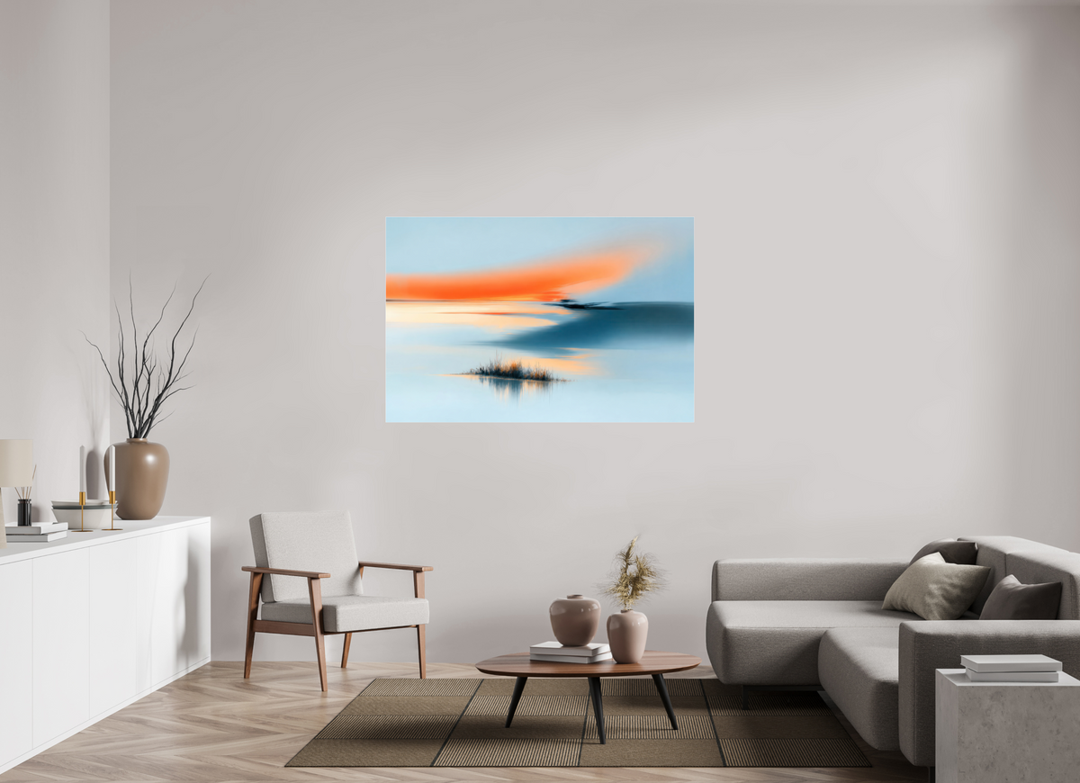 150 x 100 cm, Acrylglas glänzend standard Am Rand des Lichts