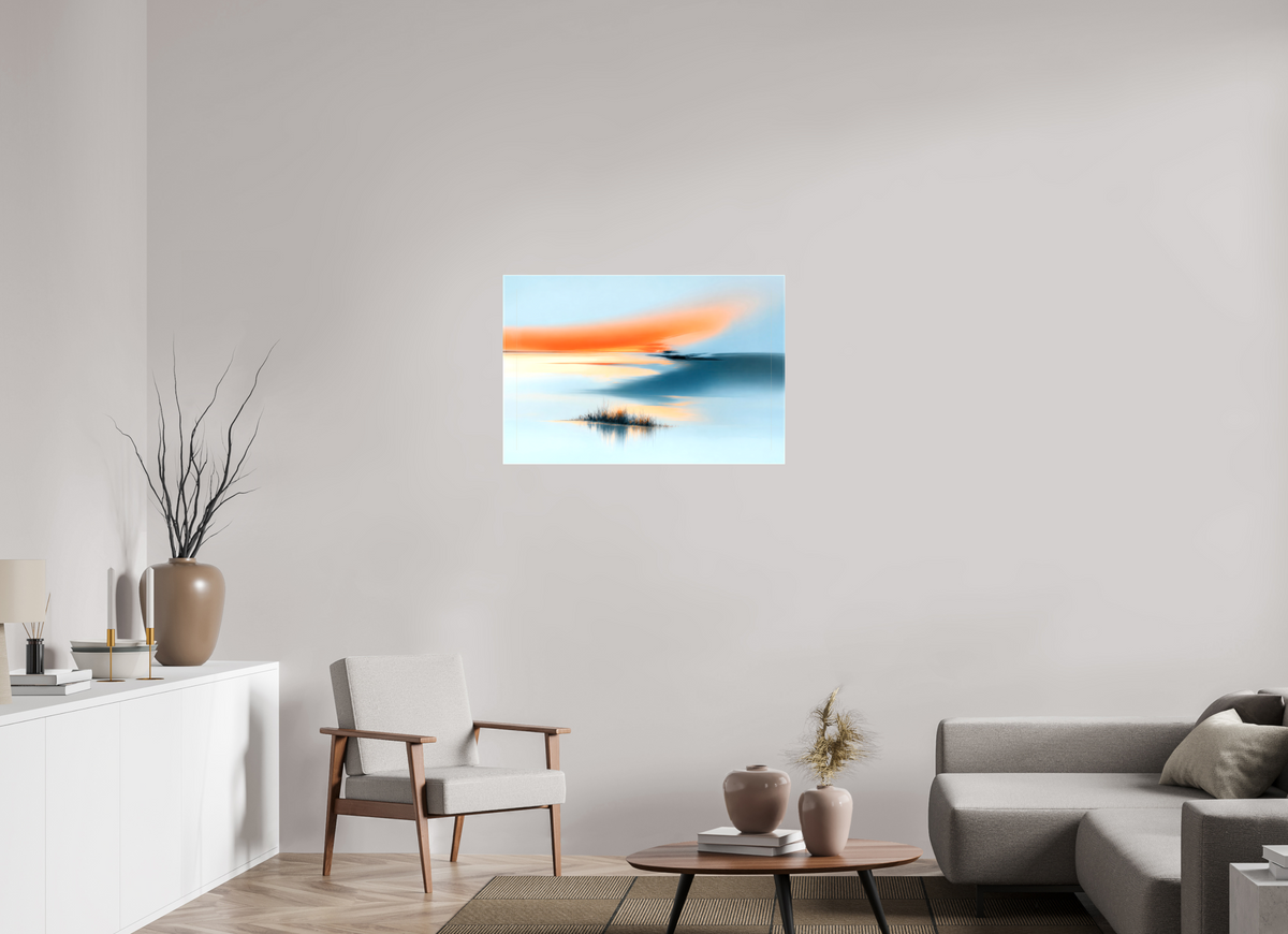 90 x 60 cm, Leinwand glänzend Am Rand des Lichts