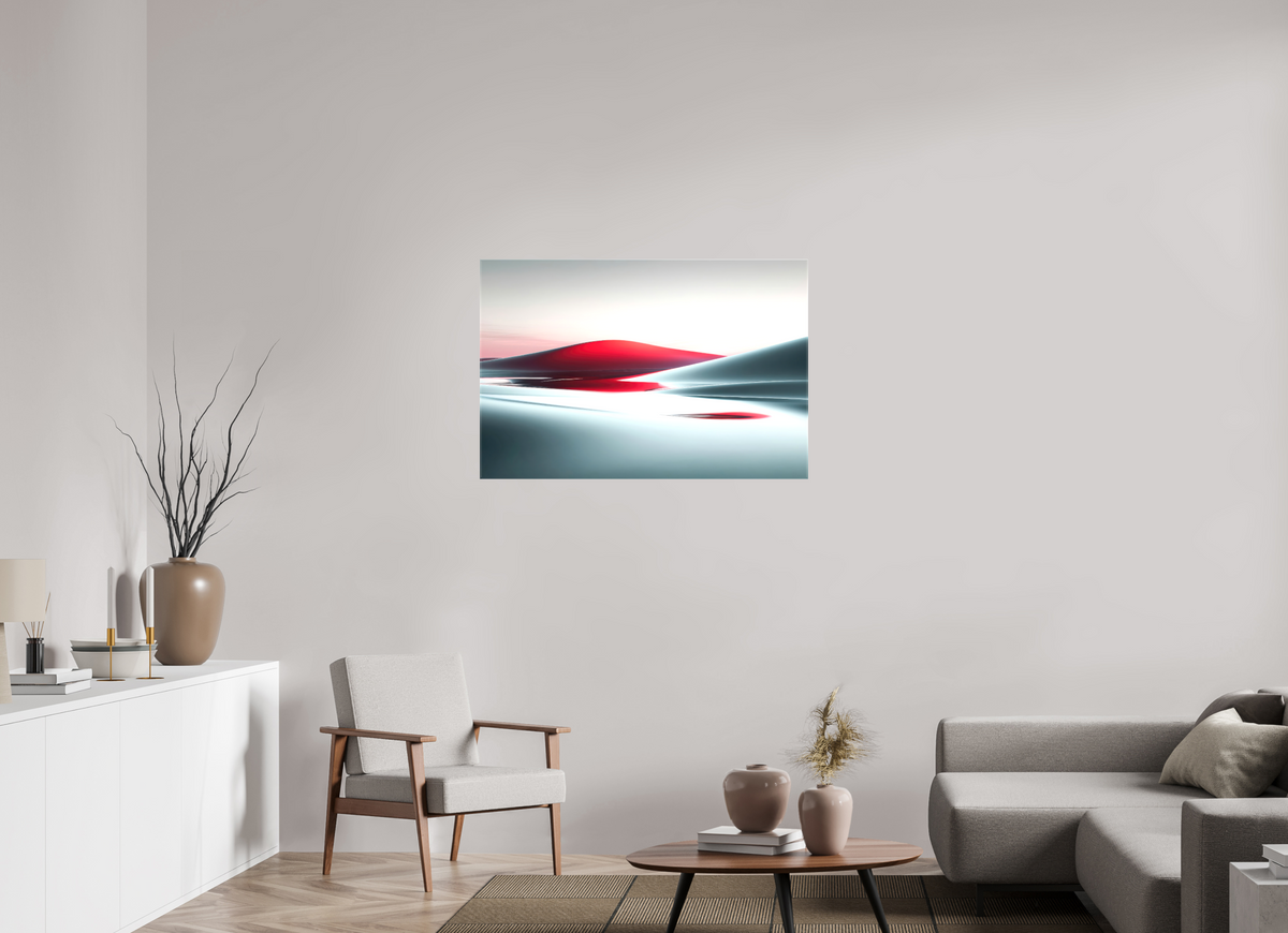 105 x 70 cm, Leinwand glänzend Die Stille der Dünen-06—Wandkunst, Fine Art Print, Leinwand, Acryldruck, Alu-Dibond