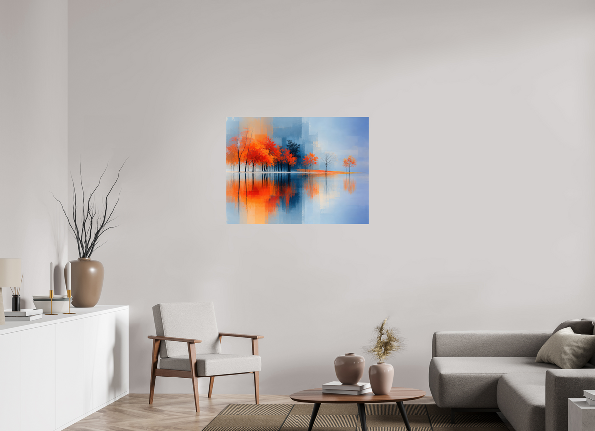 100 x 75 cm, Acrylglas glänzend standard Uferglut