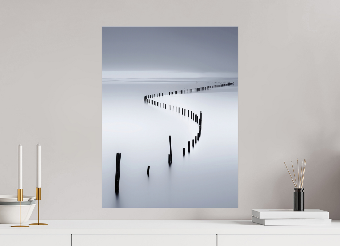 45 x 60 cm, Acrylglas glänzend standard Lichtweg im Watt