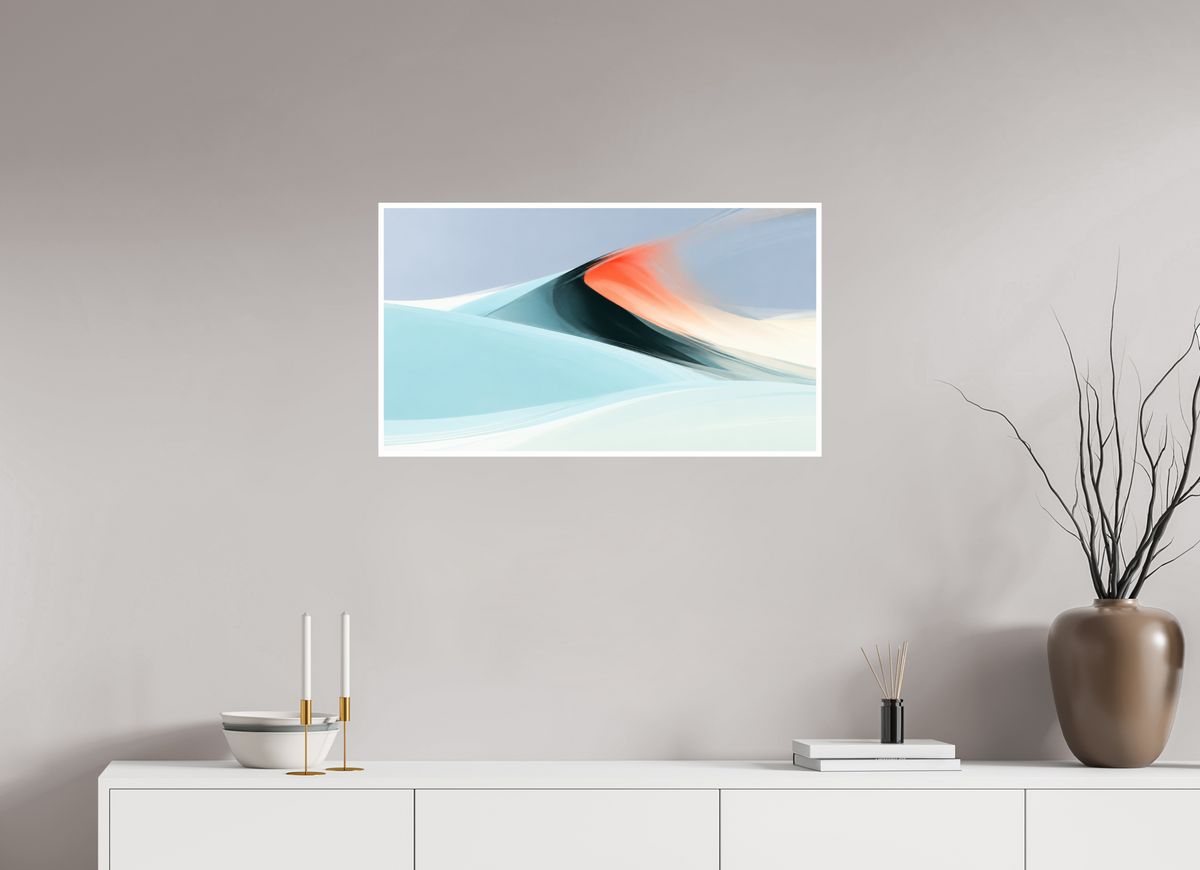 80 x 45 cm, Fine Art Print Hahnemühle Baryta Licht über der Düne
