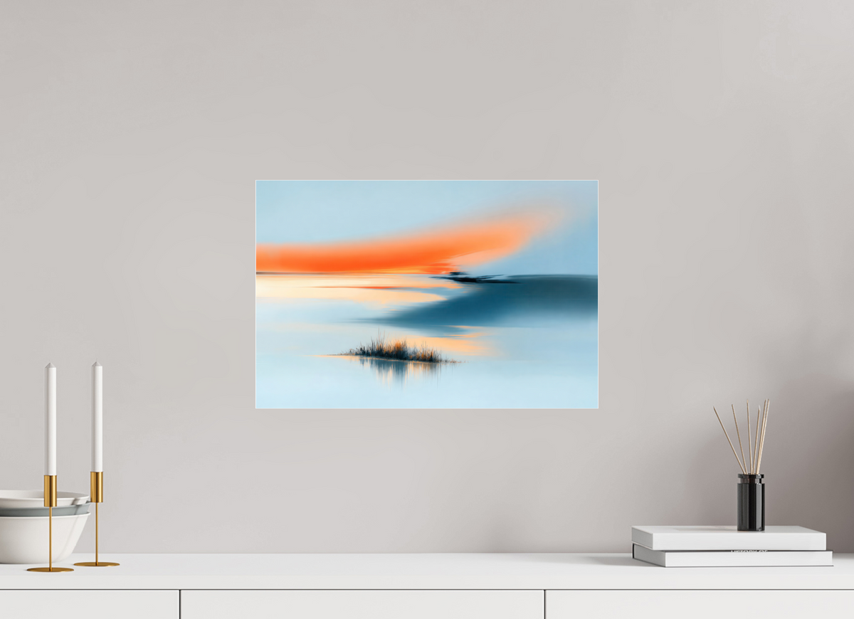 45 x 30 cm, Acrylglas glänzend standard Am Rand des Lichts