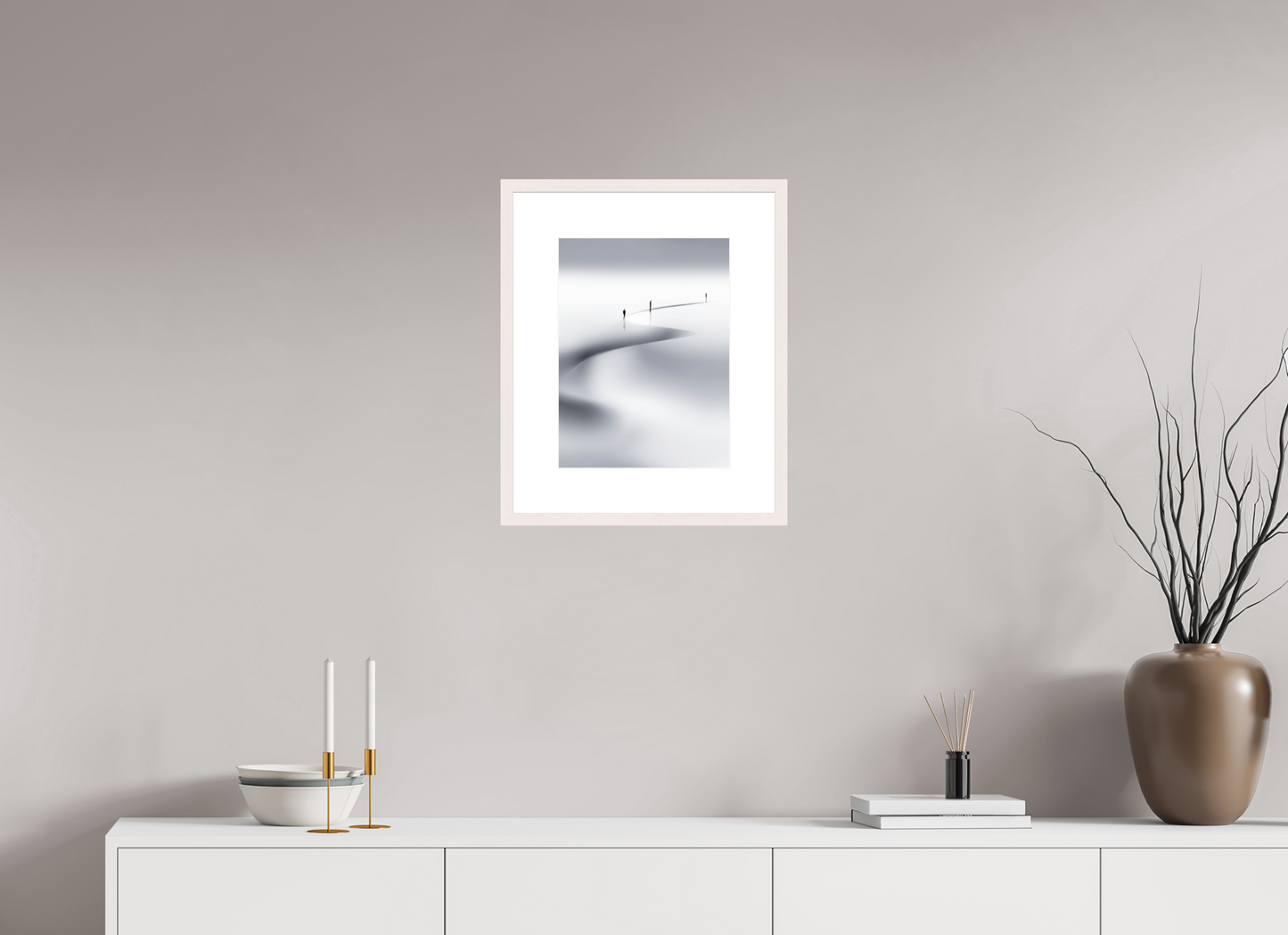 30 x 40 cm, Fine Art Print gerahmt Weg der Gezeiten