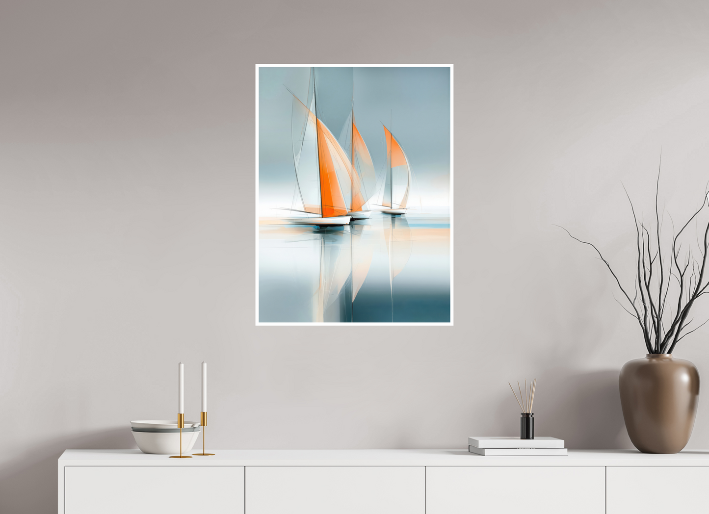 60 x 80 cm, Fine Art Print Hahnemühle Baryta Linien im Wind