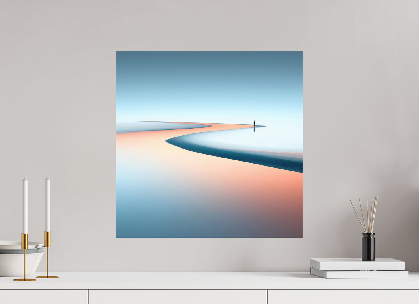50 x 50 cm, Acrylglas glänzend standard Am Rand der Unendlichkeit