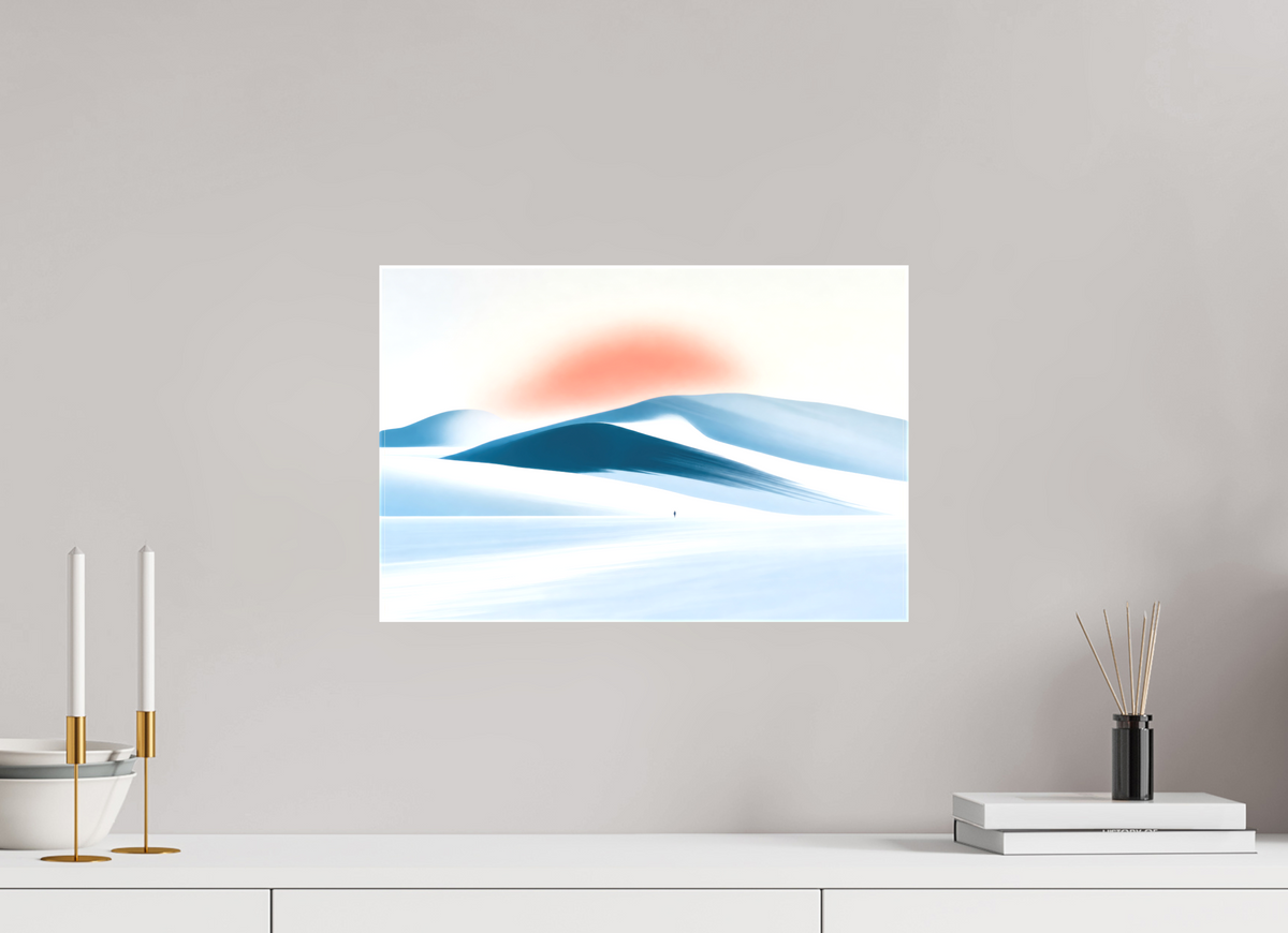 45 x 30 cm, Leinwand glänzend Spur in der Stille
