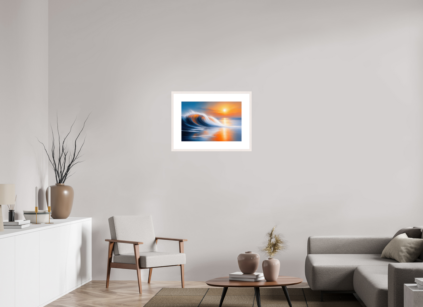 60 x 40 cm, Fine Art Print gerahmt Tragendes Licht