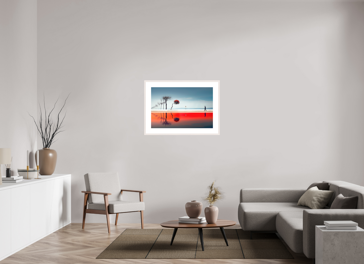90 x 60 cm, Fine Art Print gerahmt Der Weg durch den Traumraum