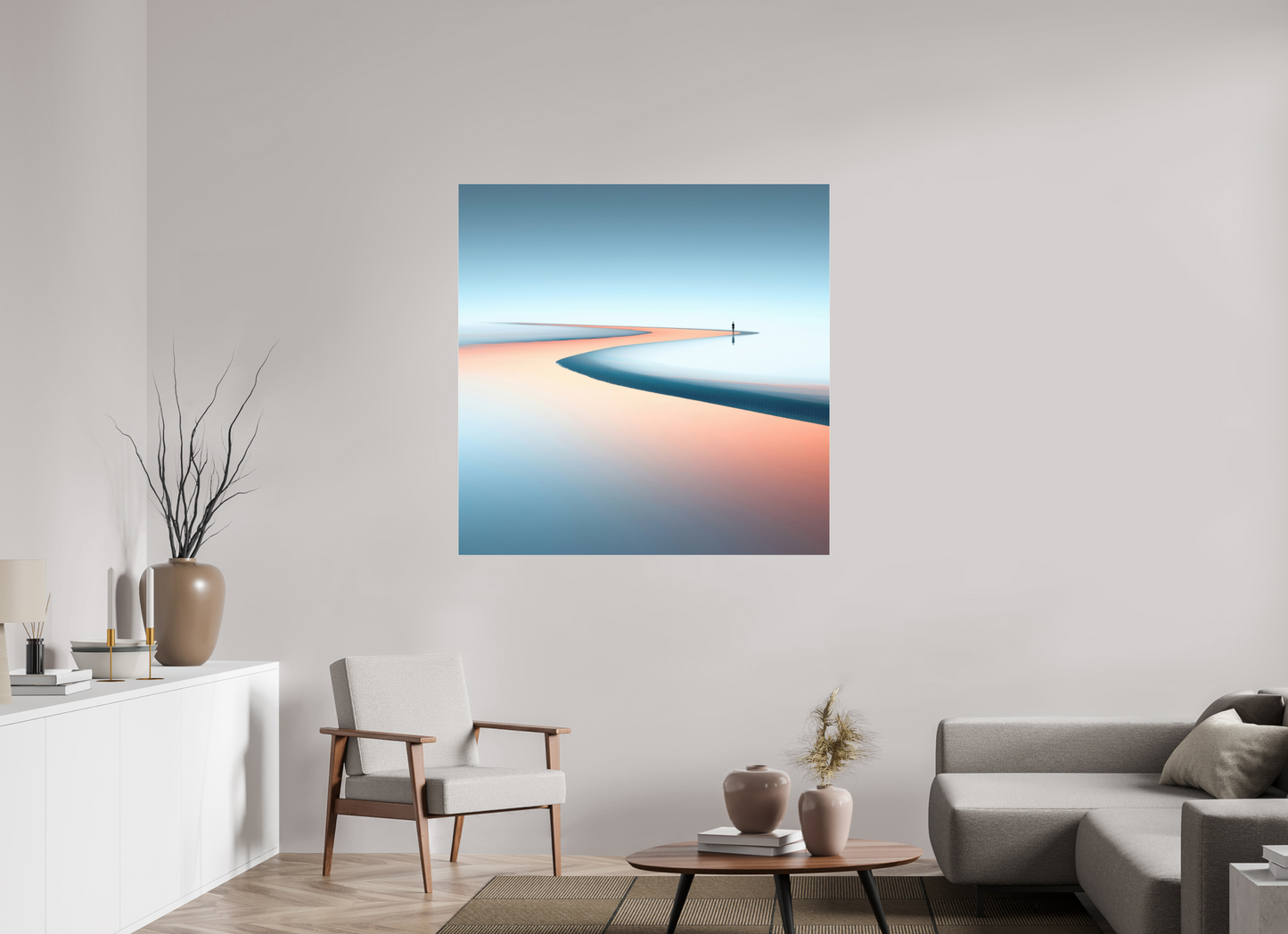 120 x 120 cm, Fine Art Pigmentdruck hinter Acrylglas Am Rand der Unendlichkeit