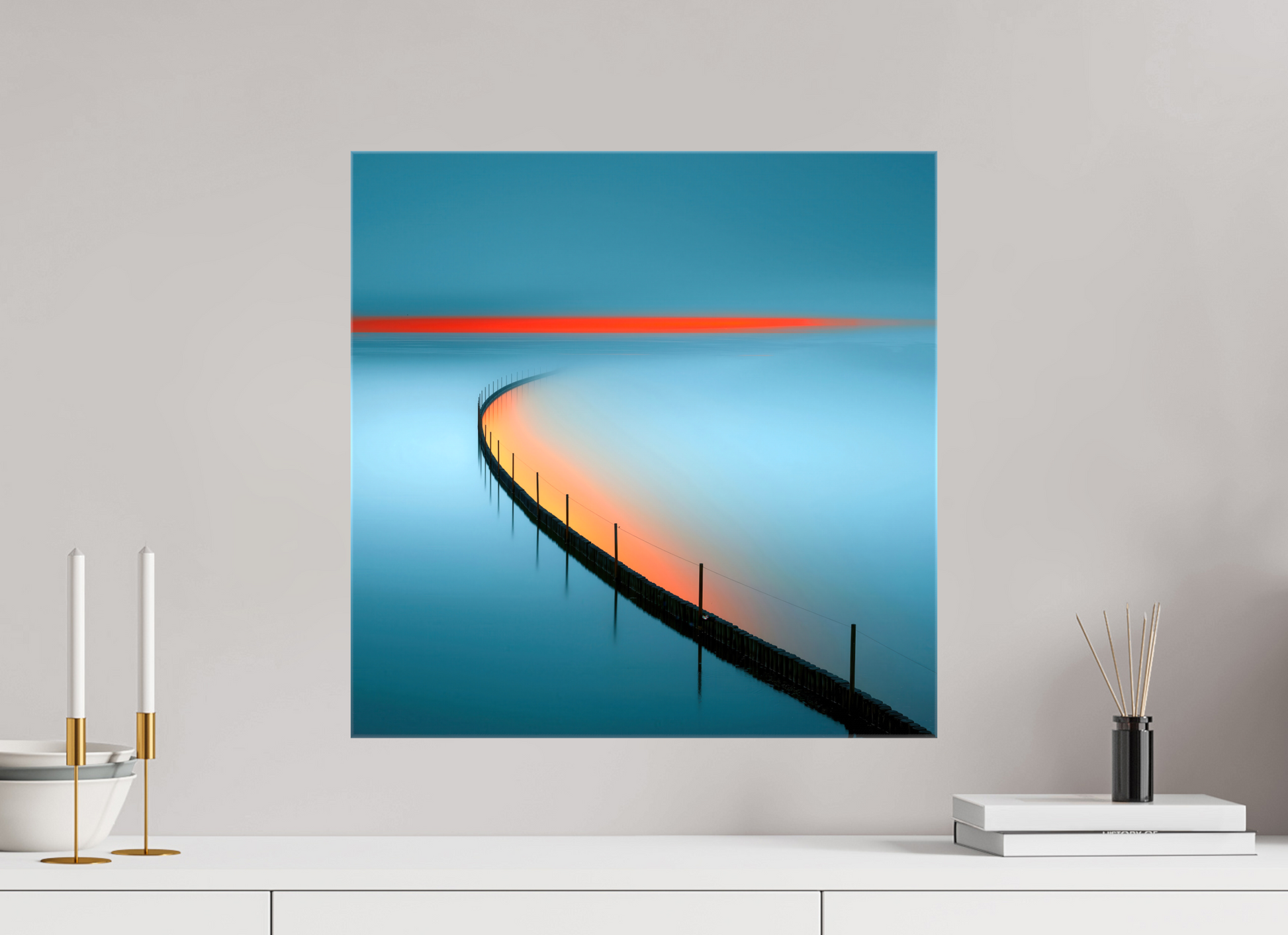 50 x 50 cm, Leinwand glänzend Gezeitenfeuer