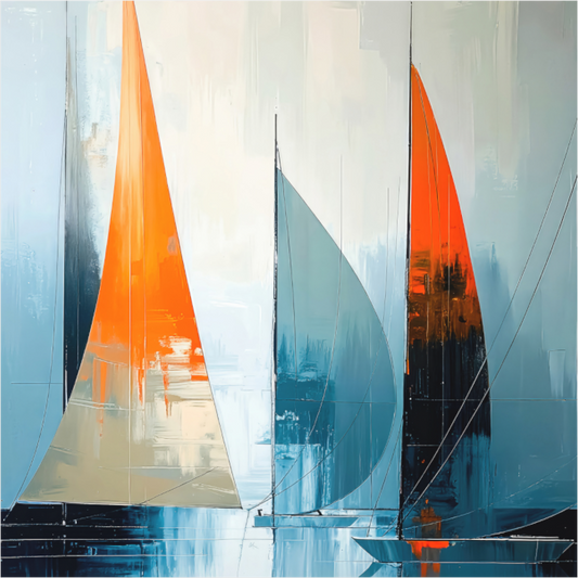 Main image Segelboot-Kunst - Abstraktion in Bewegung