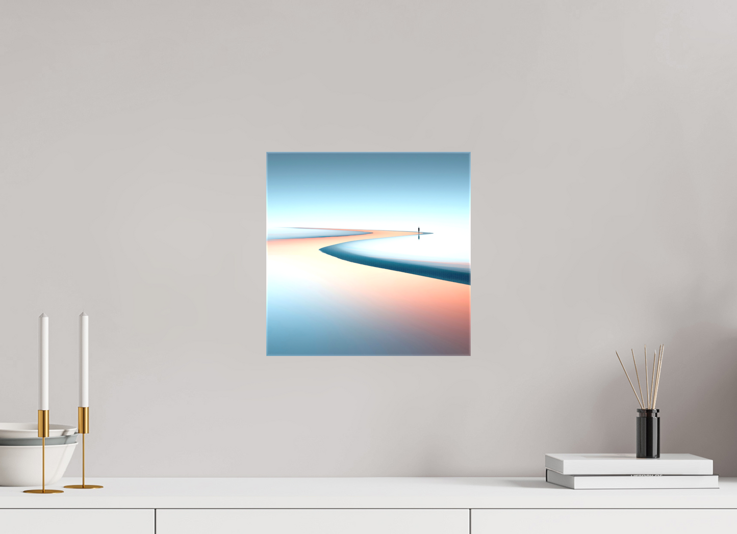 30 x 30 cm, Leinwand glänzend Am Rand der Unendlichkeit