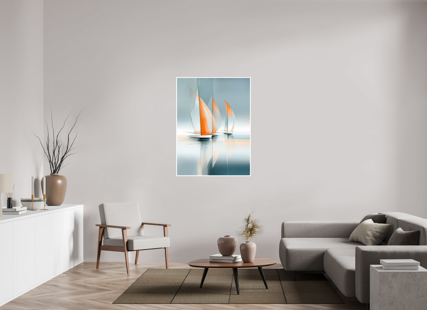 90 x 120 cm, Fine Art Print Hahnemühle Baryta Linien im Wind