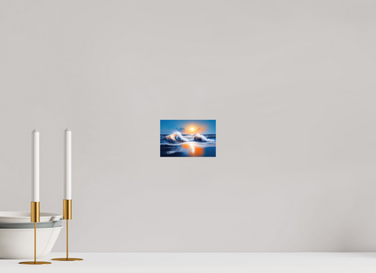 15 x 10 cm, Acrylglas glänzend standard Brandung im Licht