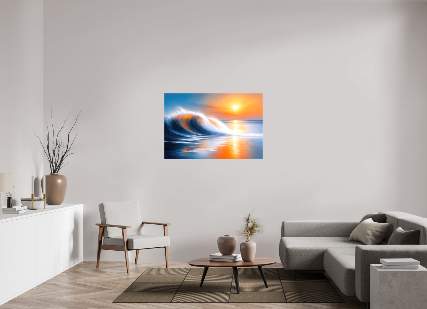 120 x 80 cm, Leinwand glänzend Tragendes Licht—Wandkunst, Fine Art Print, Leinwand, Acryldruck, Alu-Dibond