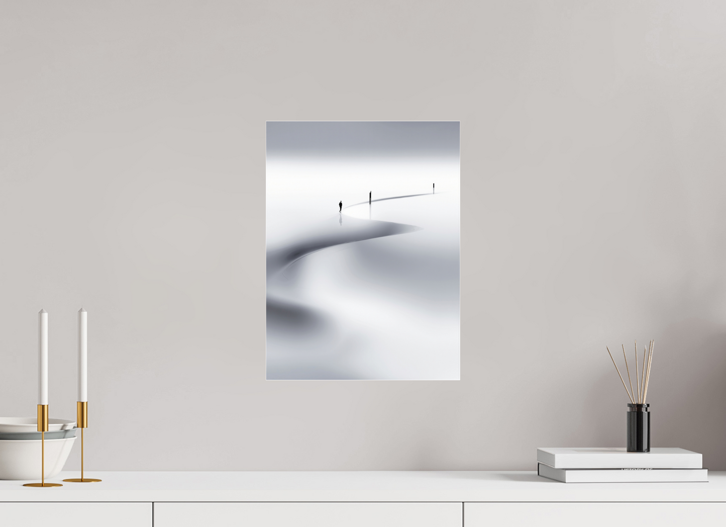 30 x 40 cm, Acrylglas glänzend standard Weg der Gezeiten