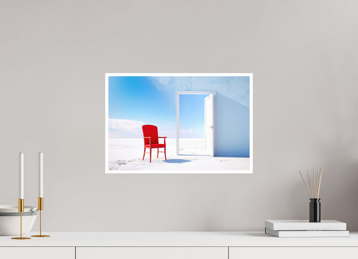 45 x 30 cm, Fine Art Print Hahnemühle Baryta Blick durch die Tür surreal-02
