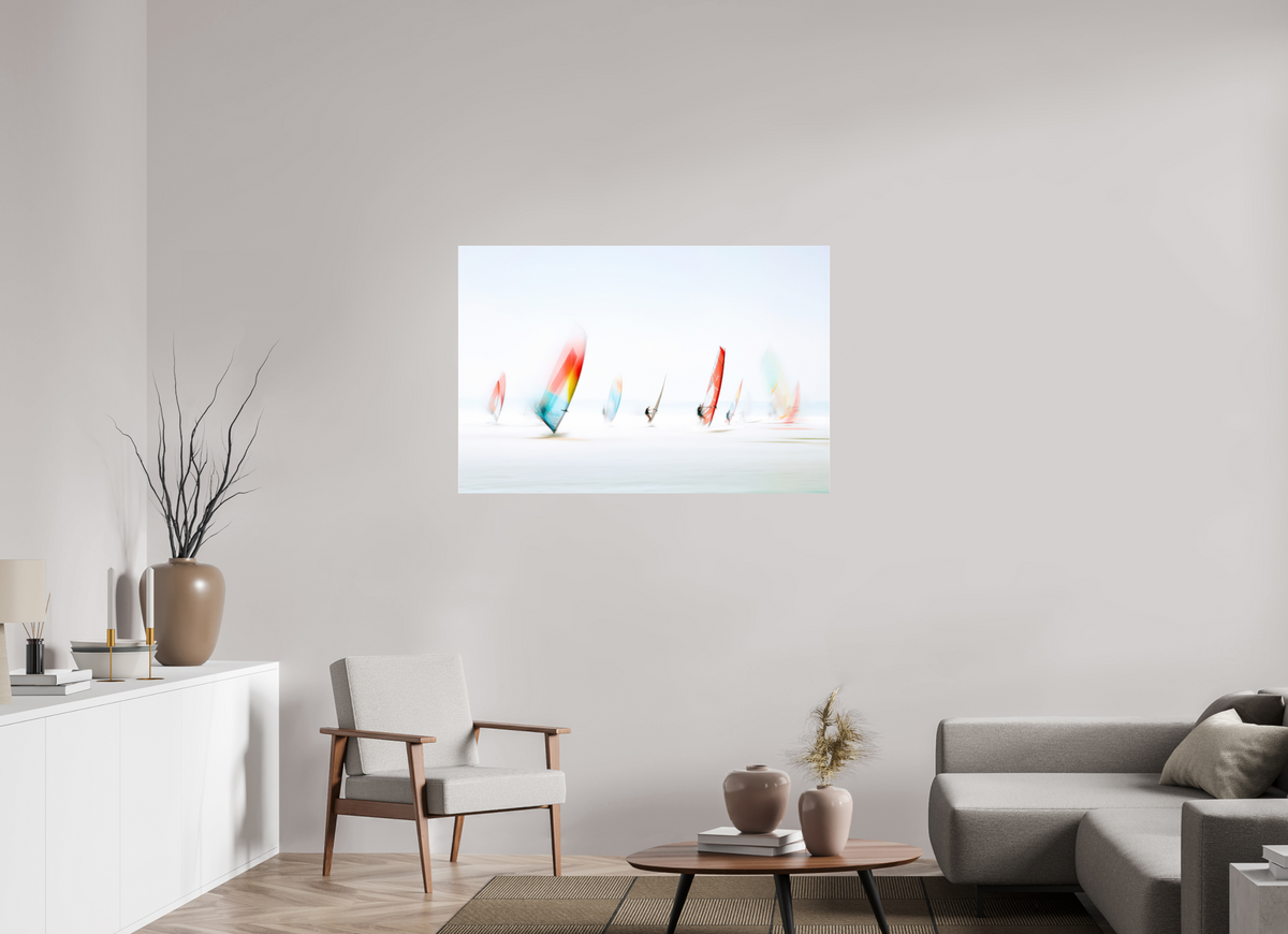 120 x 80 cm, Acrylglas glänzend standard Windspuren-Im offenen Licht
