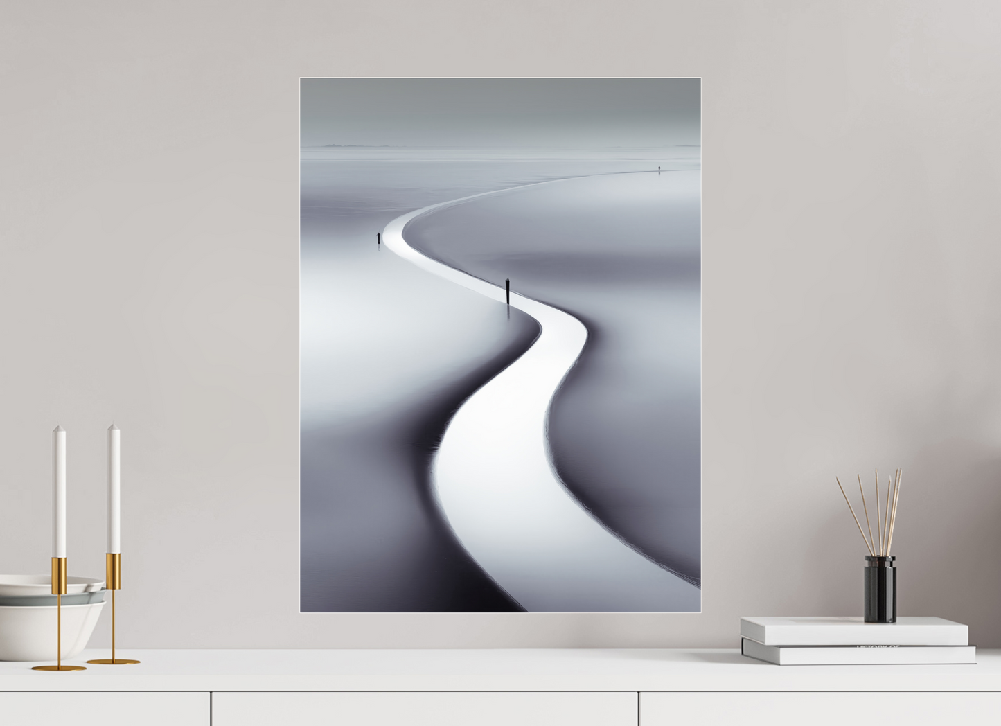 45 x 60 cm, Acrylglas glänzend standard Wattenmeer-103