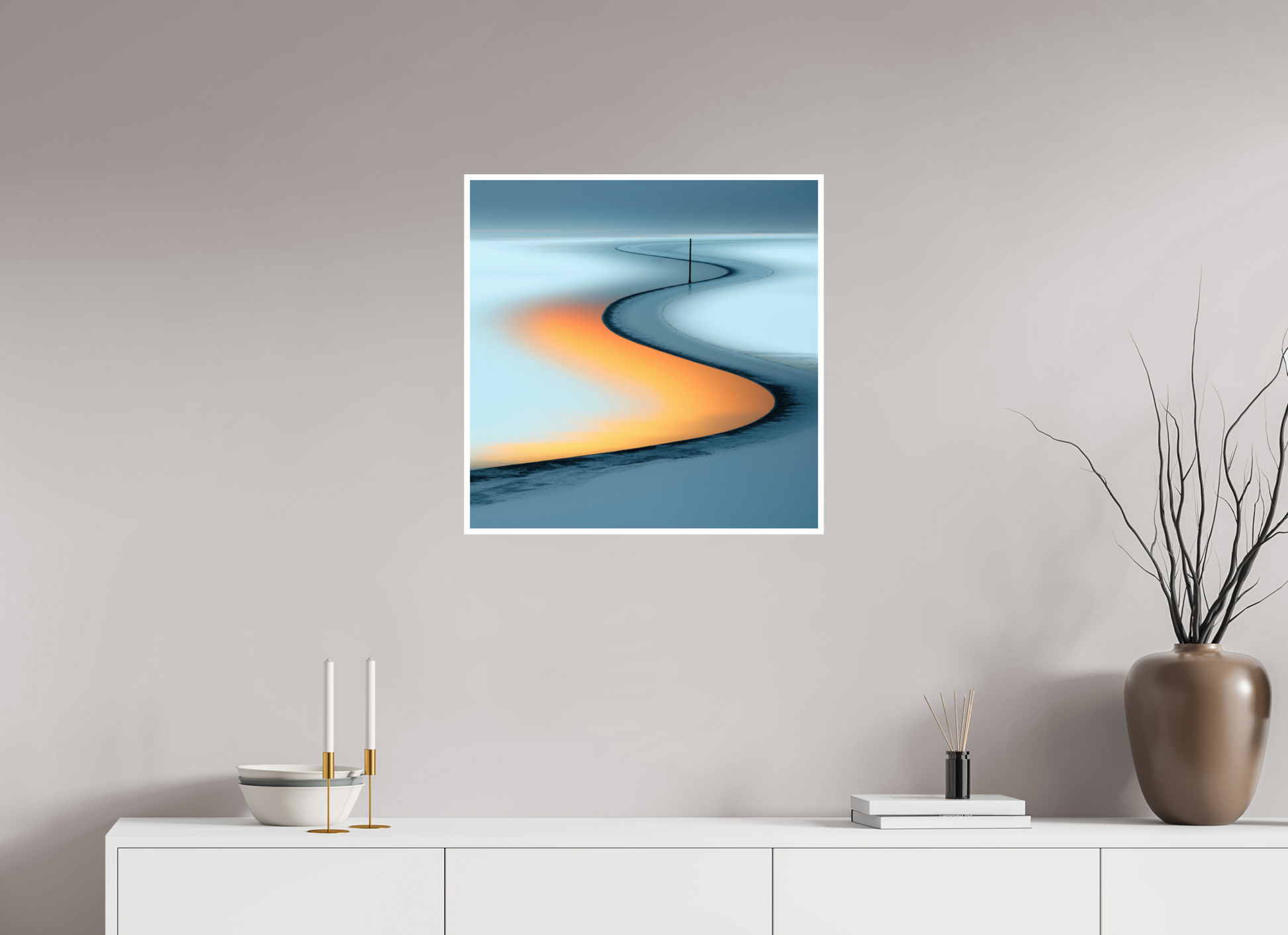 60 x 60 cm, Fine Art Print Hahnemühle Baryta Goldener Priel