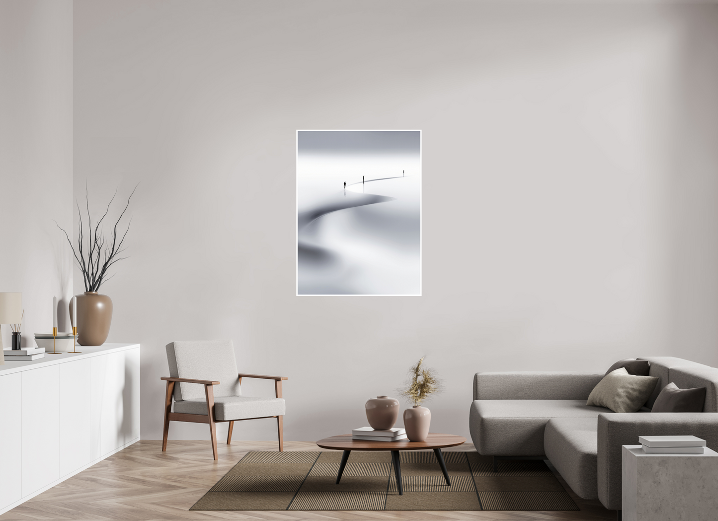 90 x 120 cm, Fine Art Print Hahnemühle Baryta Weg der Gezeiten