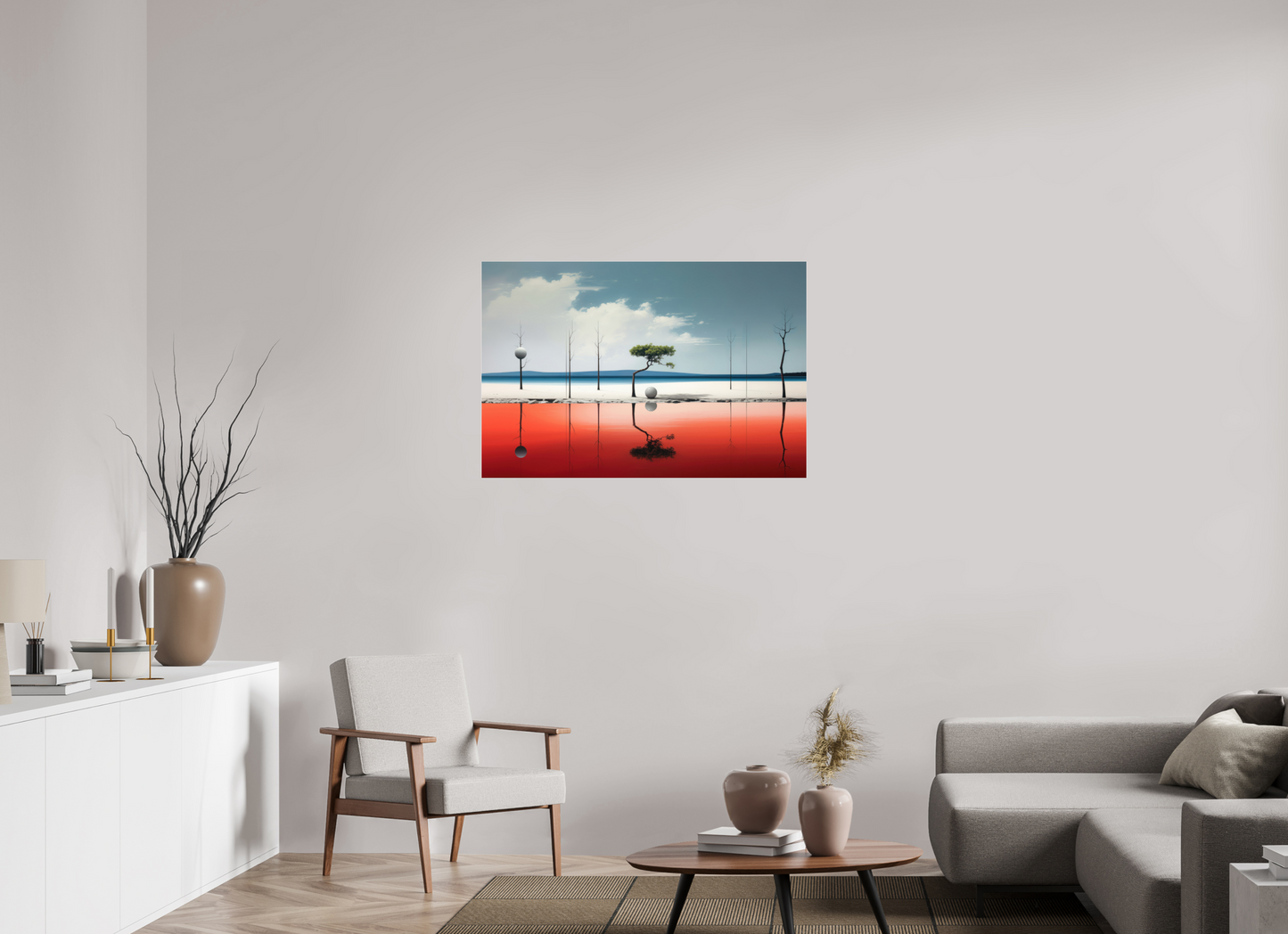 105 x 70 cm, Acrylglas glänzend standard Balance am Rand des Wassers—Wandkunst, Fine Art Print, Leinwand, Acryldruck, Alu-Dibond