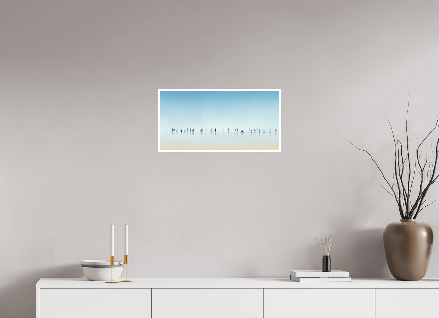 60 x 30 cm, Fine Art Print Hahnemühle Baryta Menschen am Strand-01-21