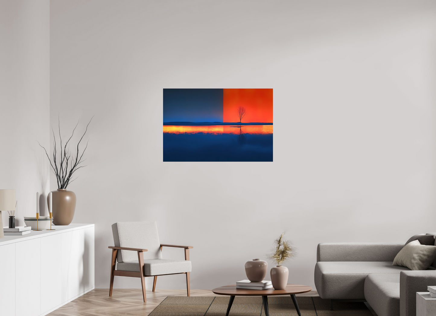 105 x 70 cm, Acrylglas glänzend standard Grenze des Lichts—Wandkunst, Fine Art Print, Leinwand, Acryldruck, Alu-Dibond