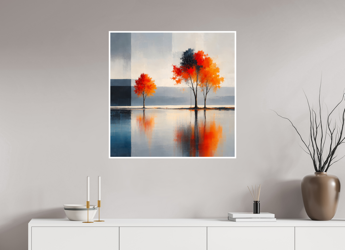 80 x 80 cm, Fine Art Print Hahnemühle Baryta Herbst zwischen den Welten