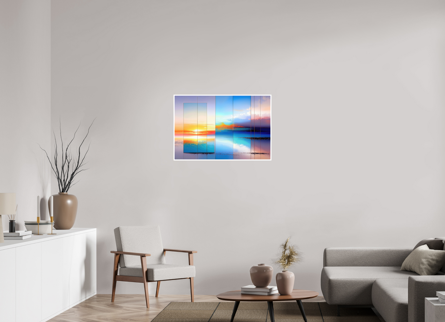 90 x 60 cm, Fine Art Print Hahnemühle Baryta Fenster zum Meer-01—Wandkunst, Fine Art Print, Leinwand, Acryldruck, Alu-Dibond