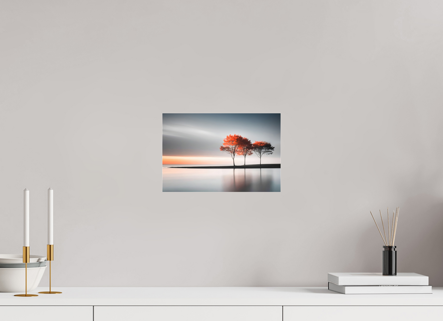 30 x 20 cm, Fine Art Pigmentdruck hinter Acrylglas Stille am Ufer-02