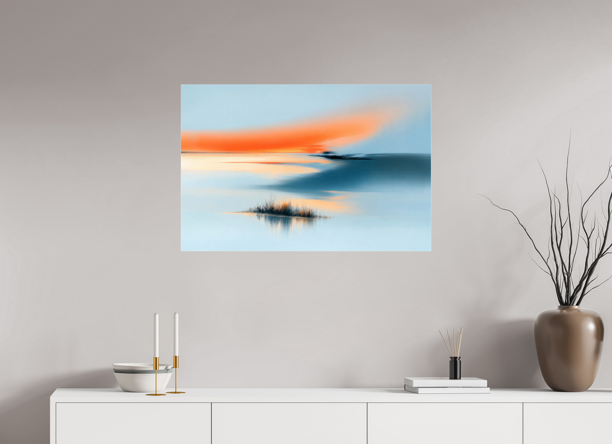 90 x 60 cm, Acrylglas glänzend standard Am Rand des Lichts
