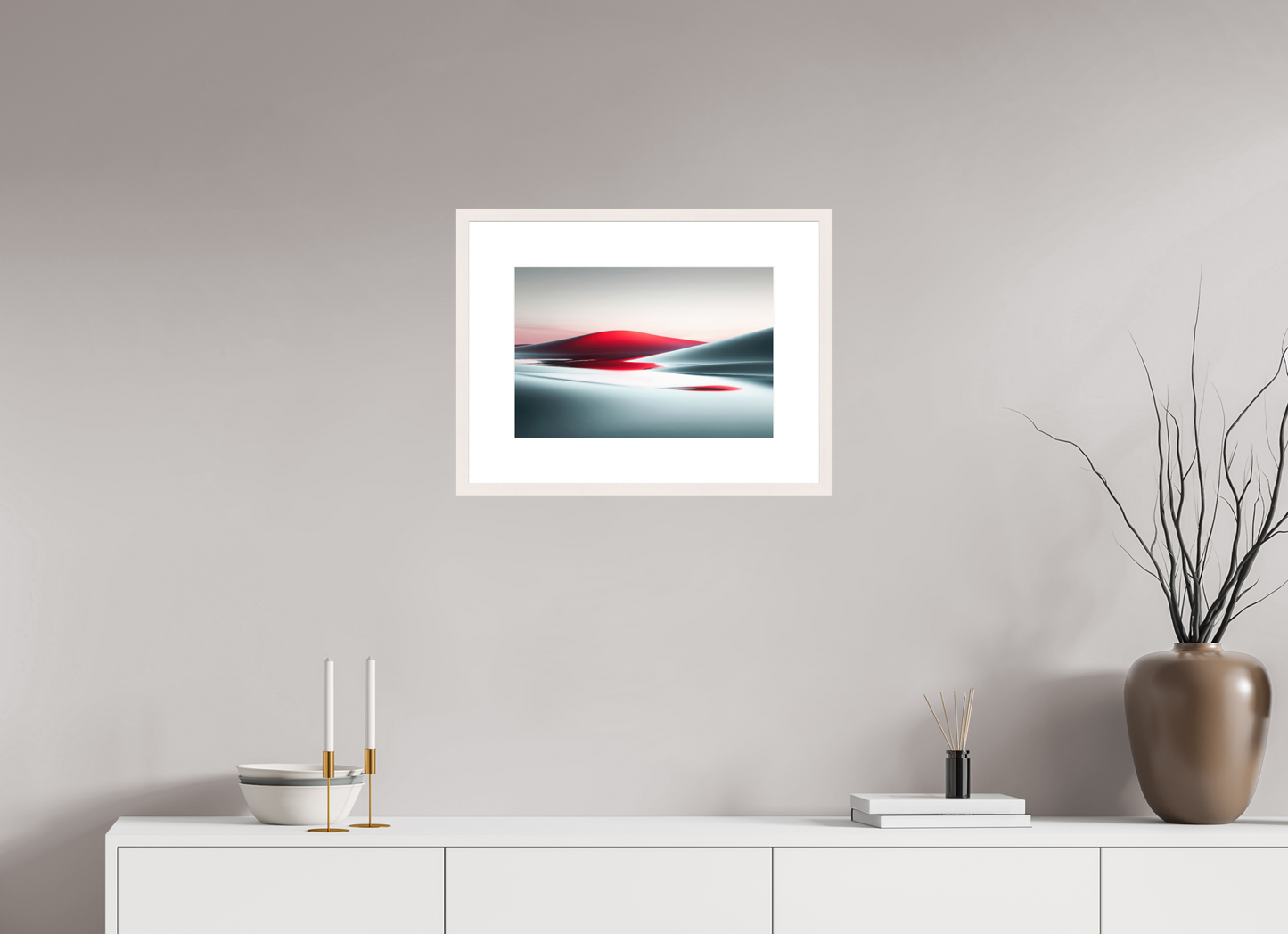 45 x 30 cm, Fine Art Print gerahmt Die Stille der Dünen-06